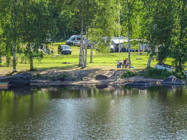 Alsterbro campingplads udsigt, Glasriket