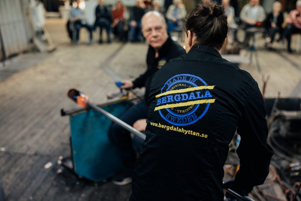 Glastillverkning i Bergdala som ligger i Glasriket