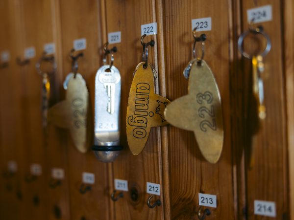Værelsesnøgler på Hotel Amigo, Glasriket