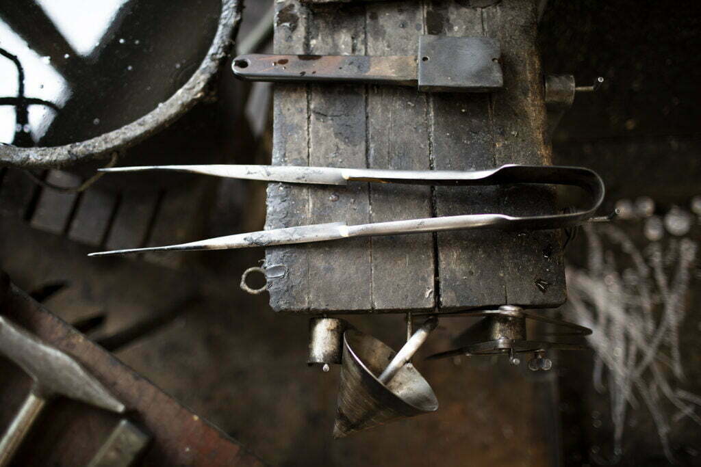 Arbetsverktyg glasblåsare Glasriket