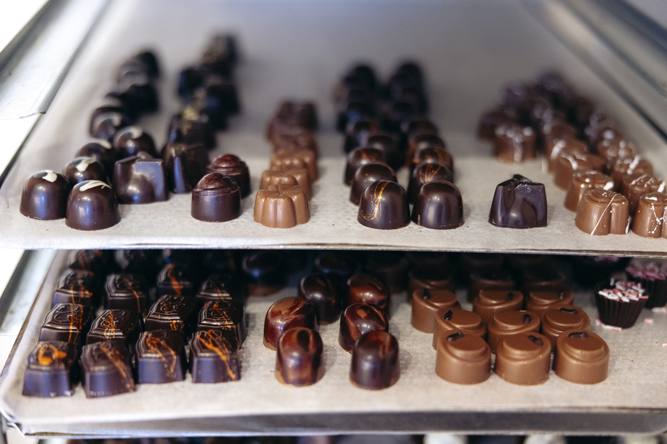 Chocolate at Vissefjärda Café & pastry shop Glasriket