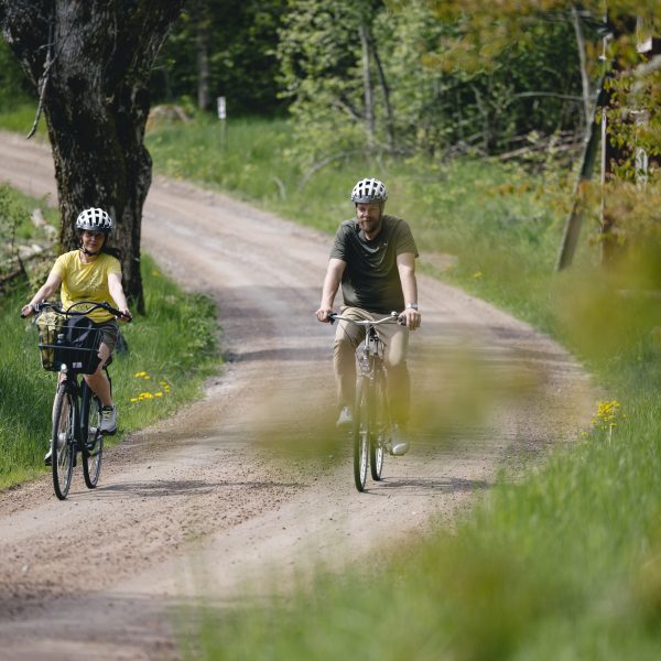Route de terre d'excursion à vélo, Glasriket