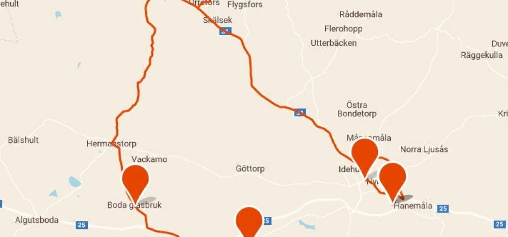 Färdigt Turförslag Glasriket Glöder