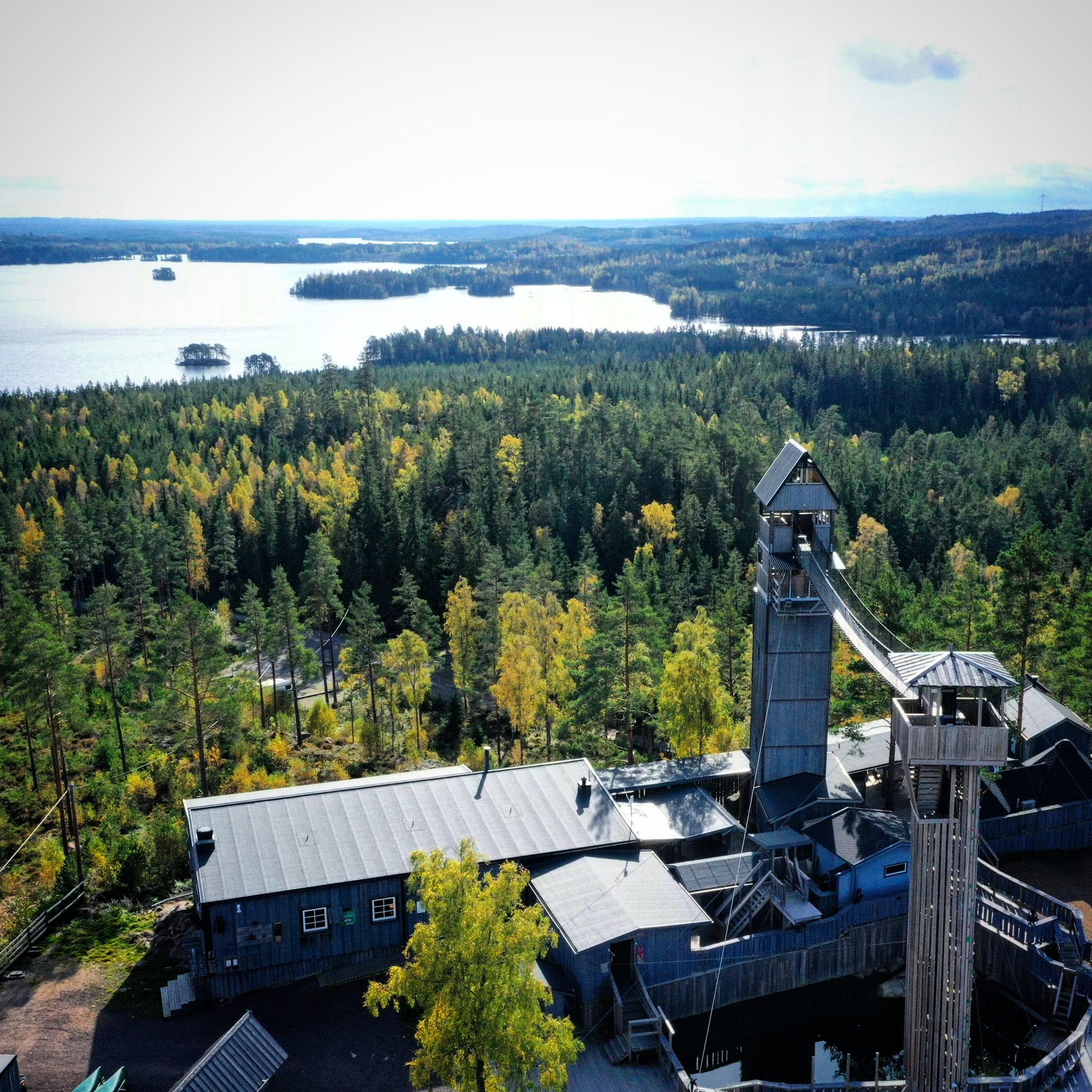 Höst vid Little Rock Lake Zipline